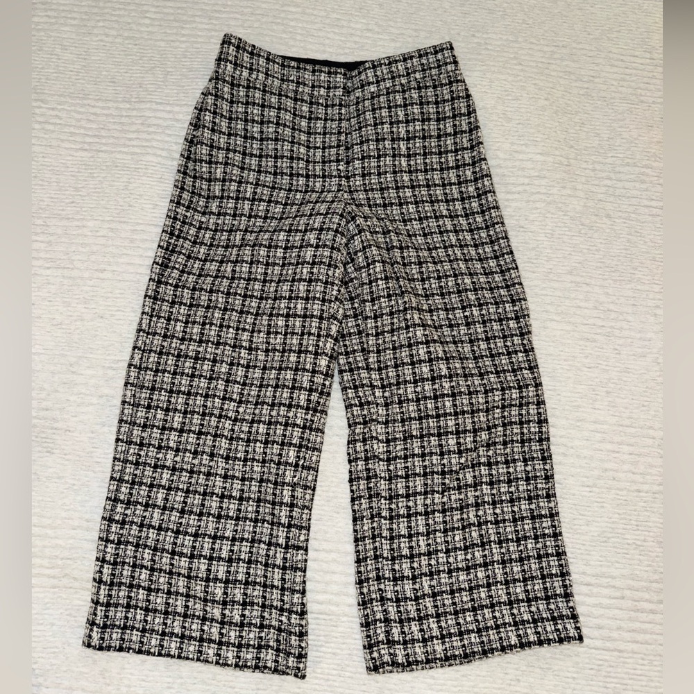 Ann Taylor | Wide-leg tweed ankle pants
